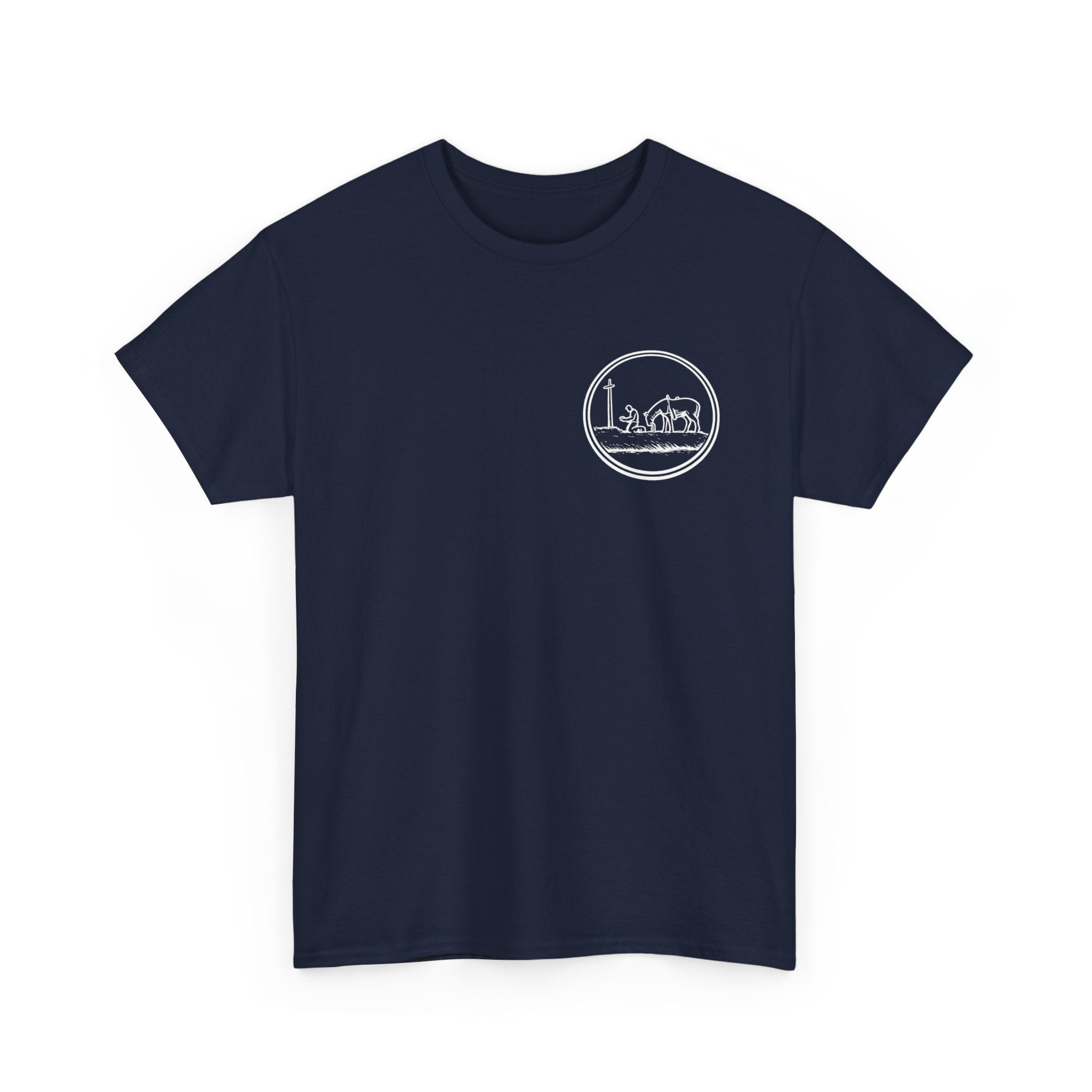A Man Kneeling at the Cross Tee