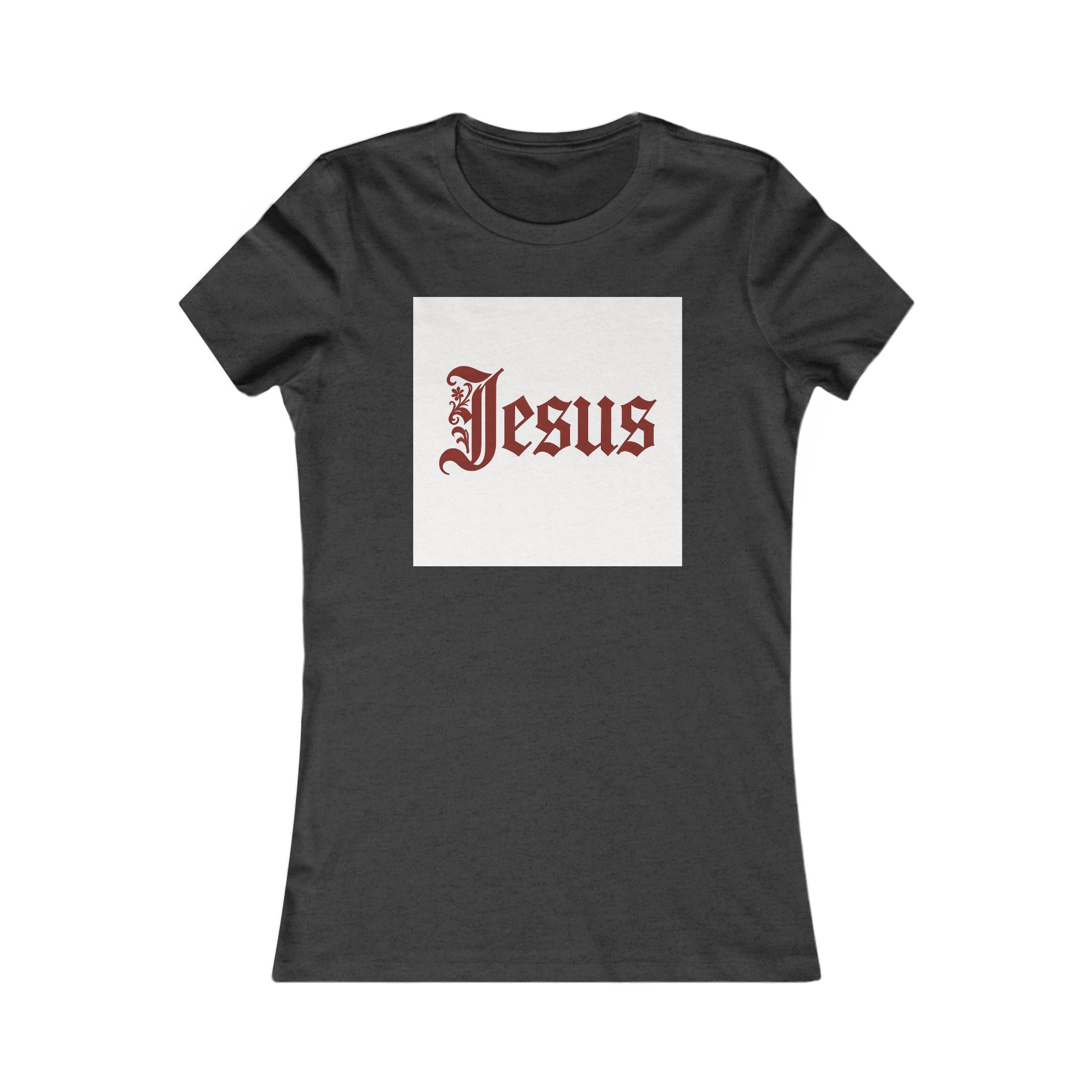 Jesus Gothic Lettering T-Shirt | Christian Faith Graphic Tee