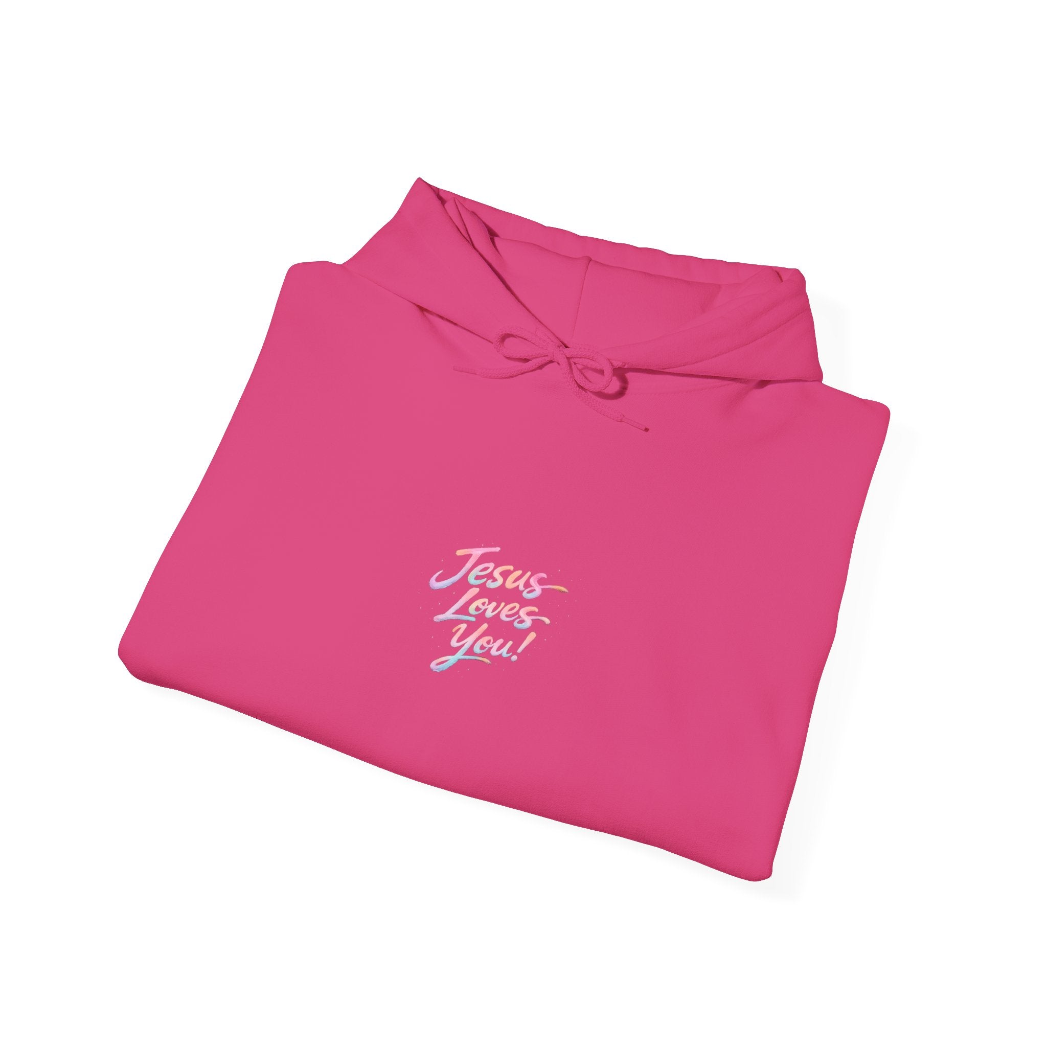 Jesus Loves You Hoodie | Hand-Drawn Christian Faith Tee