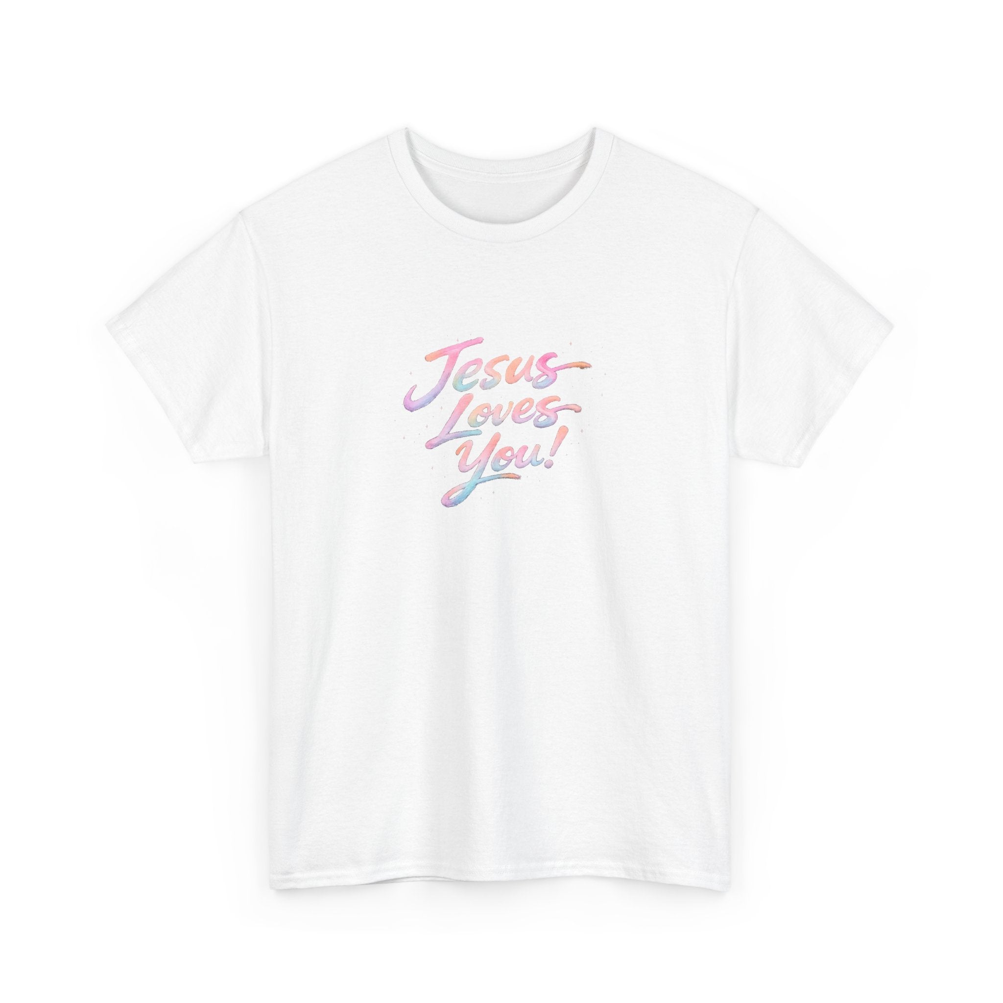 Jesus Loves You Retro Christian T-Shirt | Inspirational Faith Graphic Tee | Unisex Heavy Cotton Shirt