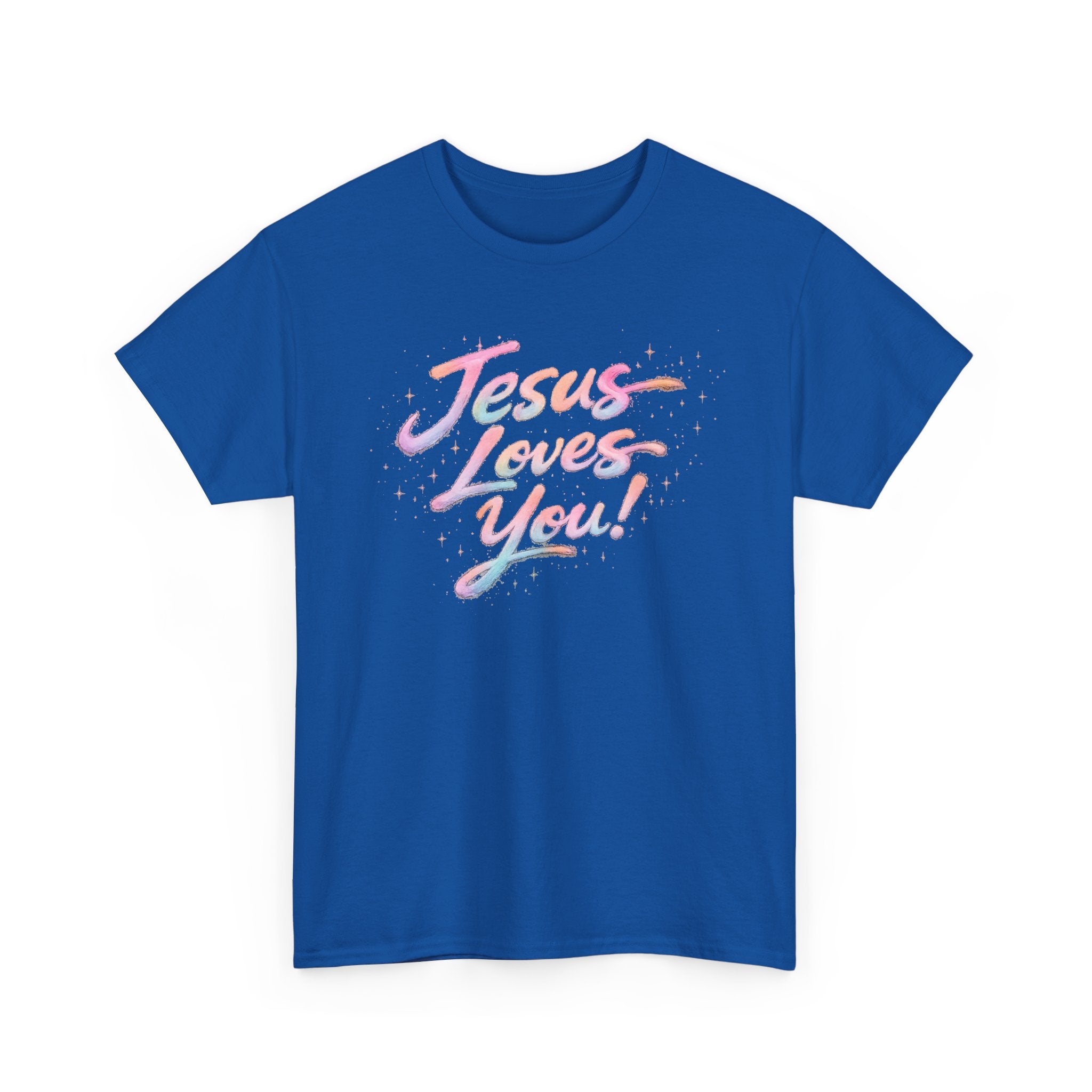 Jesus Loves You Retro Christian T-Shirt | Inspirational Faith Graphic Tee | Unisex Heavy Cotton Shirt