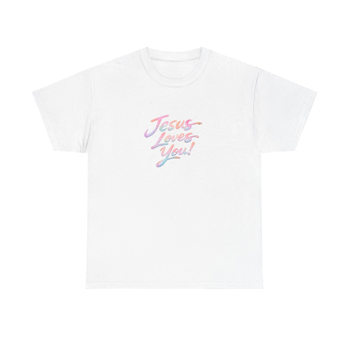Jesus Loves You Retro Christian T-Shirt | Inspirational Faith Graphic Tee | Unisex Heavy Cotton Shirt