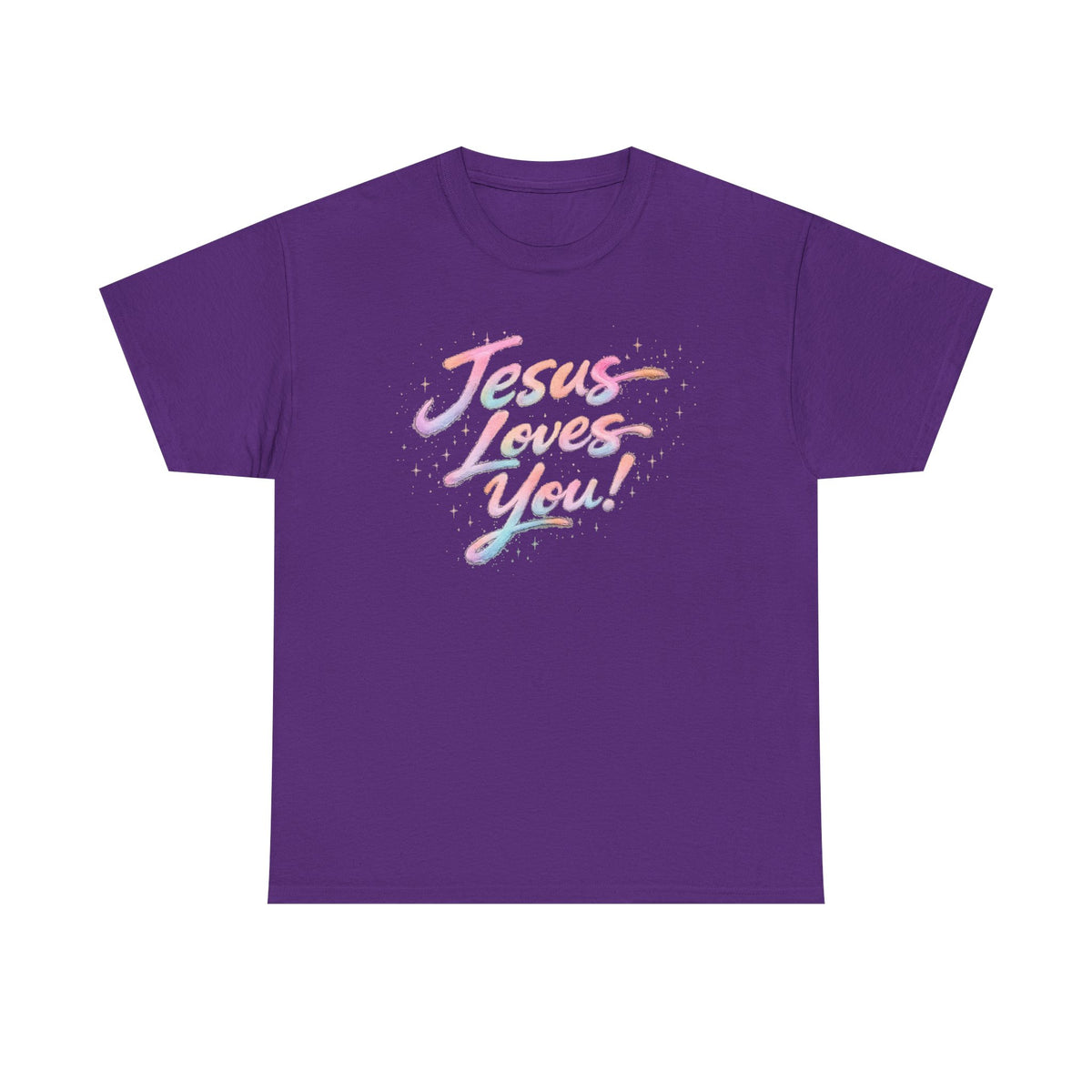 Jesus Loves You Retro Christian T-Shirt | Inspirational Faith Graphic Tee | Unisex Heavy Cotton Shirt