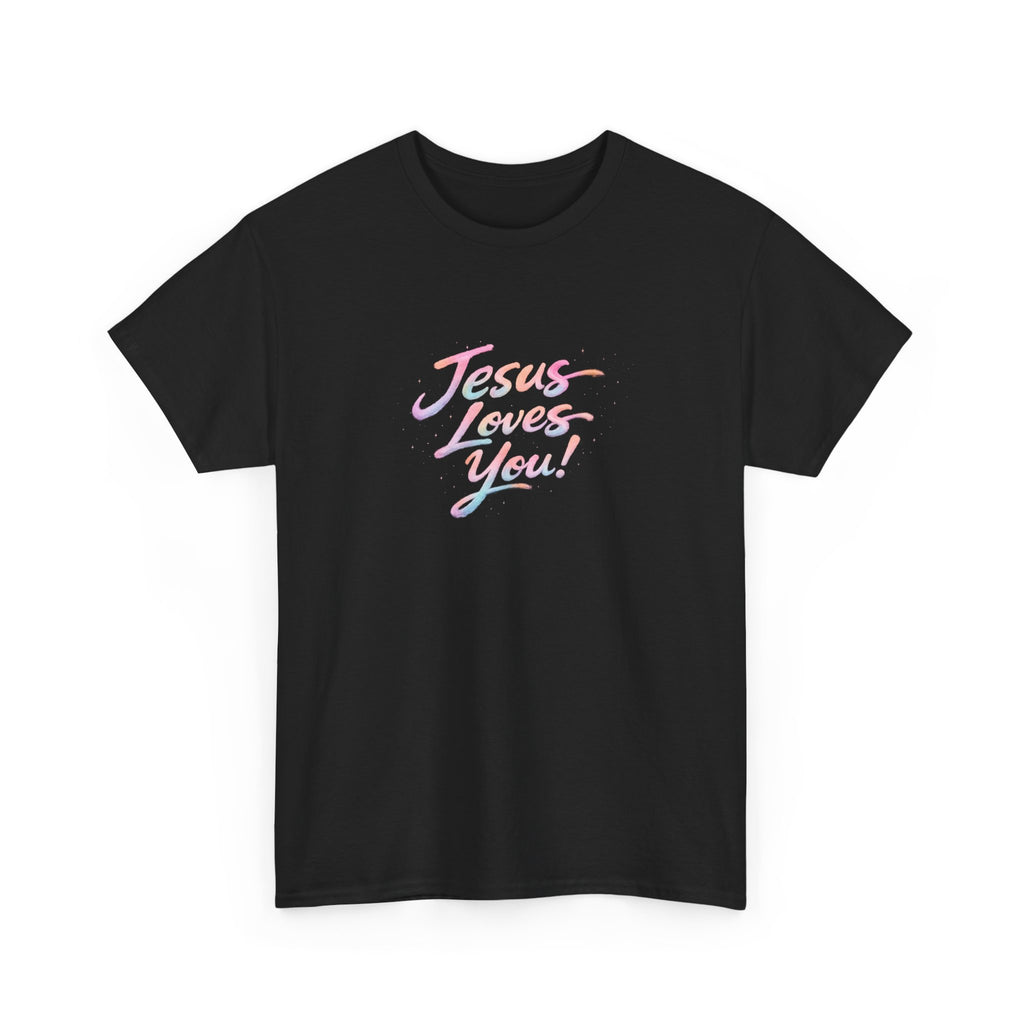 Jesus Loves You Retro Christian T-Shirt | Inspirational Faith Graphic Tee | Unisex Heavy Cotton Shirt