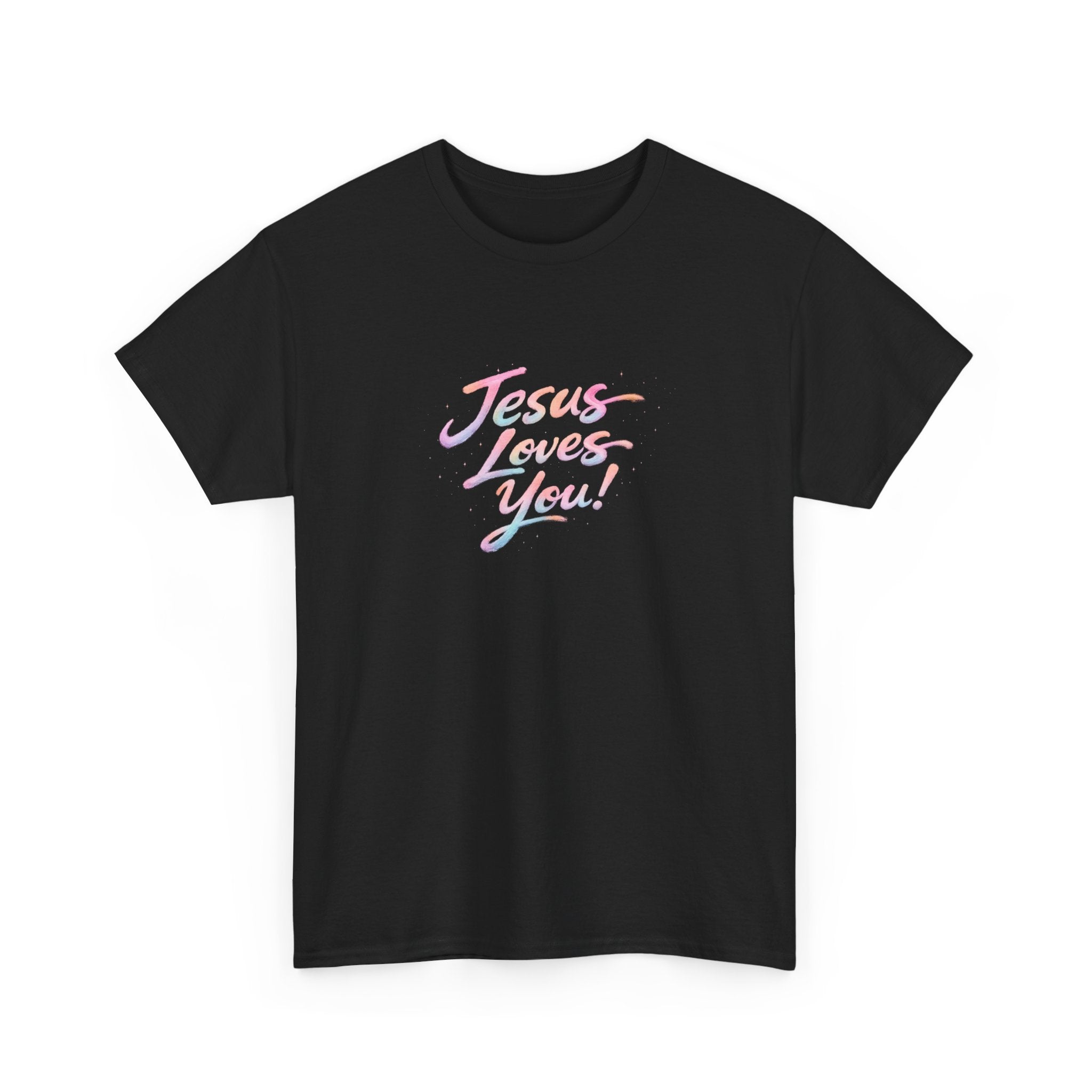 Jesus Loves You Retro Christian T-Shirt | Inspirational Faith Graphic Tee | Unisex Heavy Cotton Shirt
