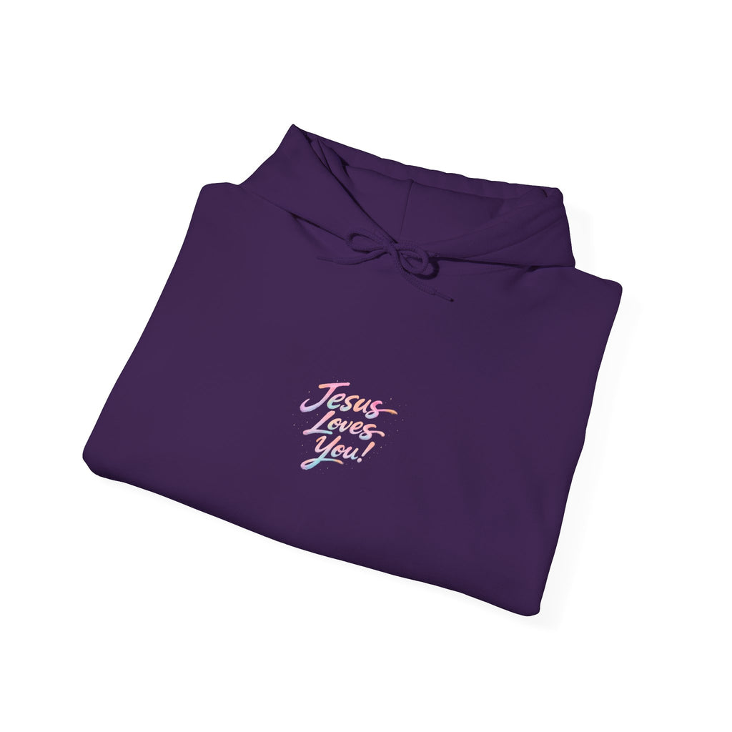 Jesus Loves You Hoodie | Hand-Drawn Christian Faith Tee