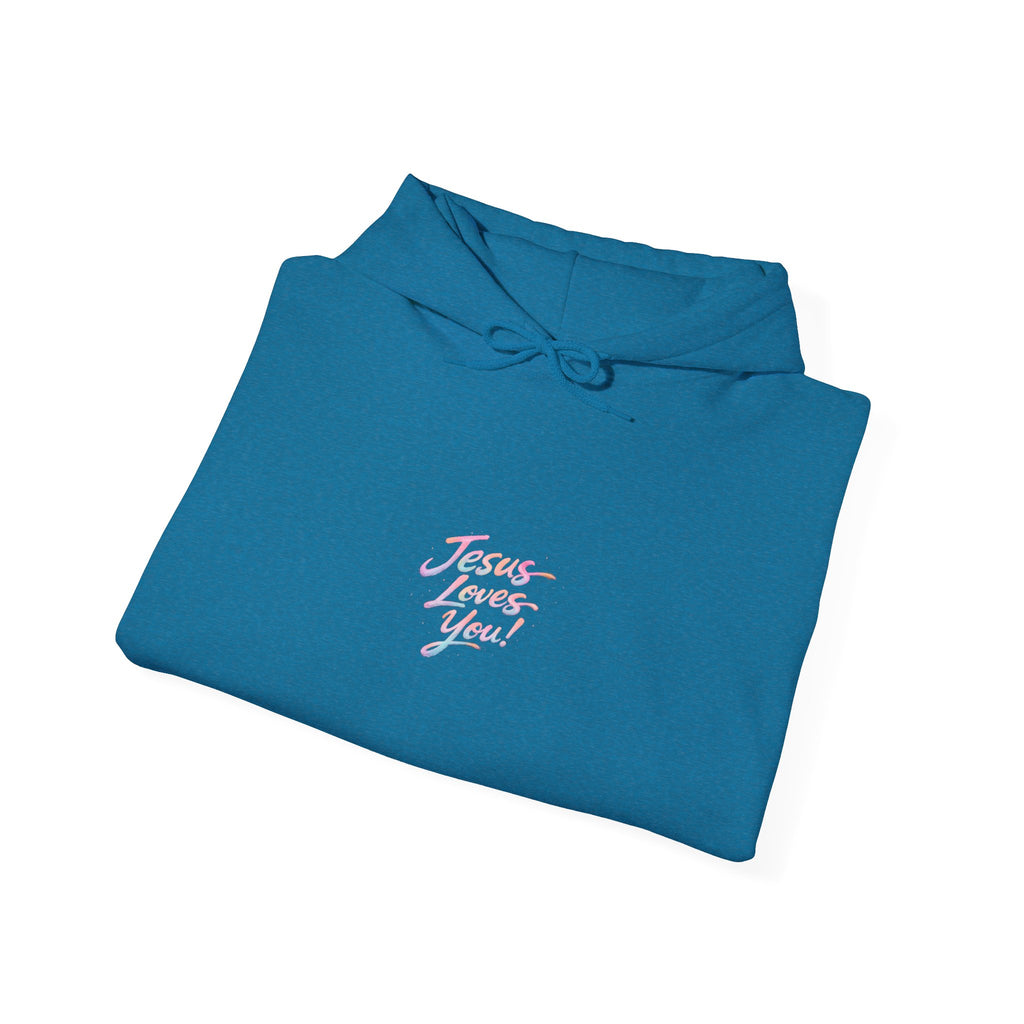 Jesus Loves You Hoodie | Hand-Drawn Christian Faith Tee