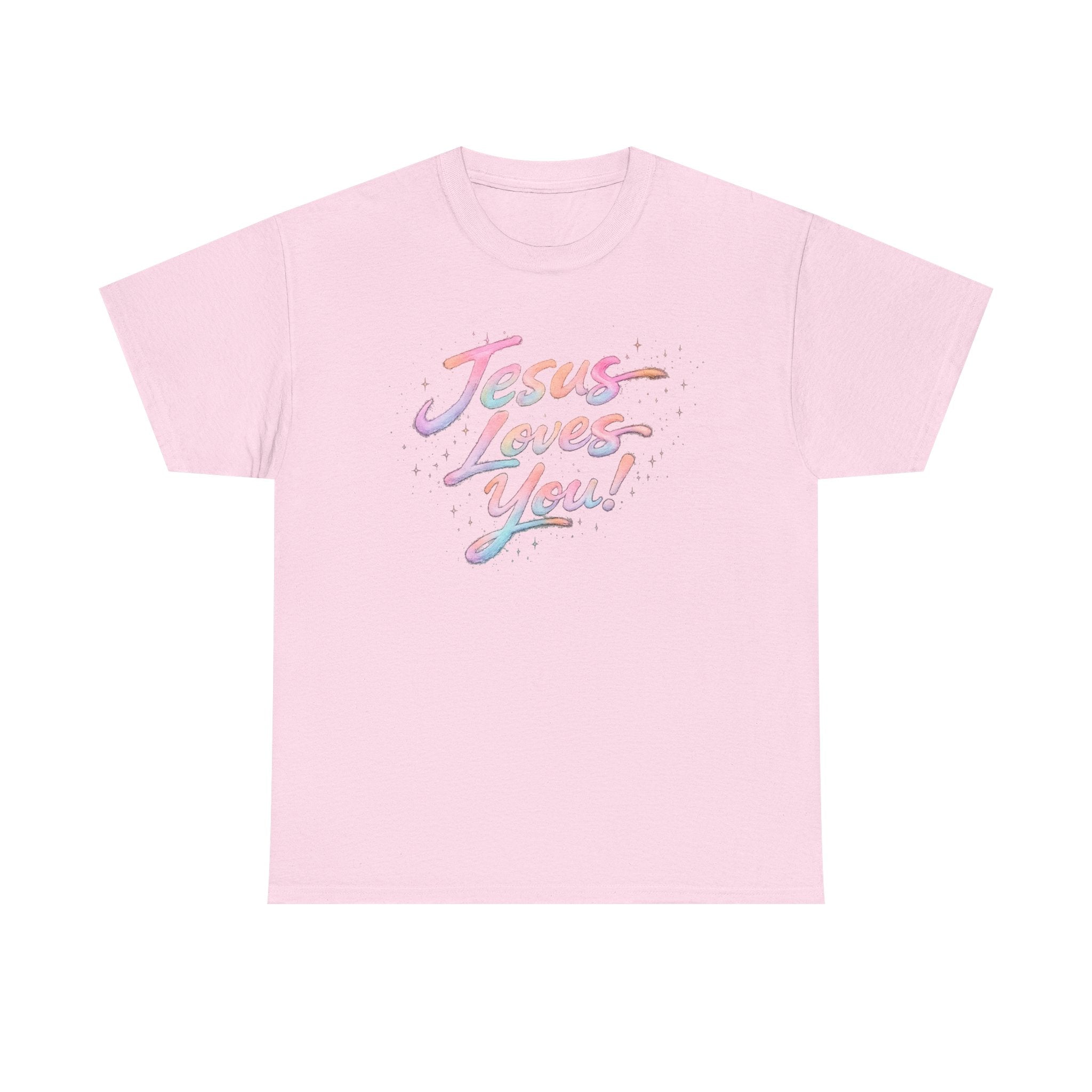 Jesus Loves You Retro Christian T-Shirt | Inspirational Faith Graphic Tee | Unisex Heavy Cotton Shirt