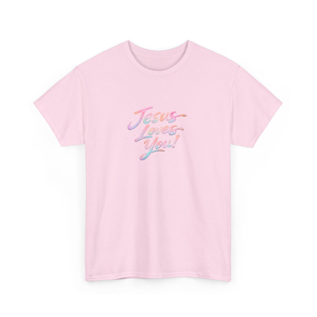 Jesus Loves You Retro Christian T-Shirt | Inspirational Faith Graphic Tee | Unisex Heavy Cotton Shirt
