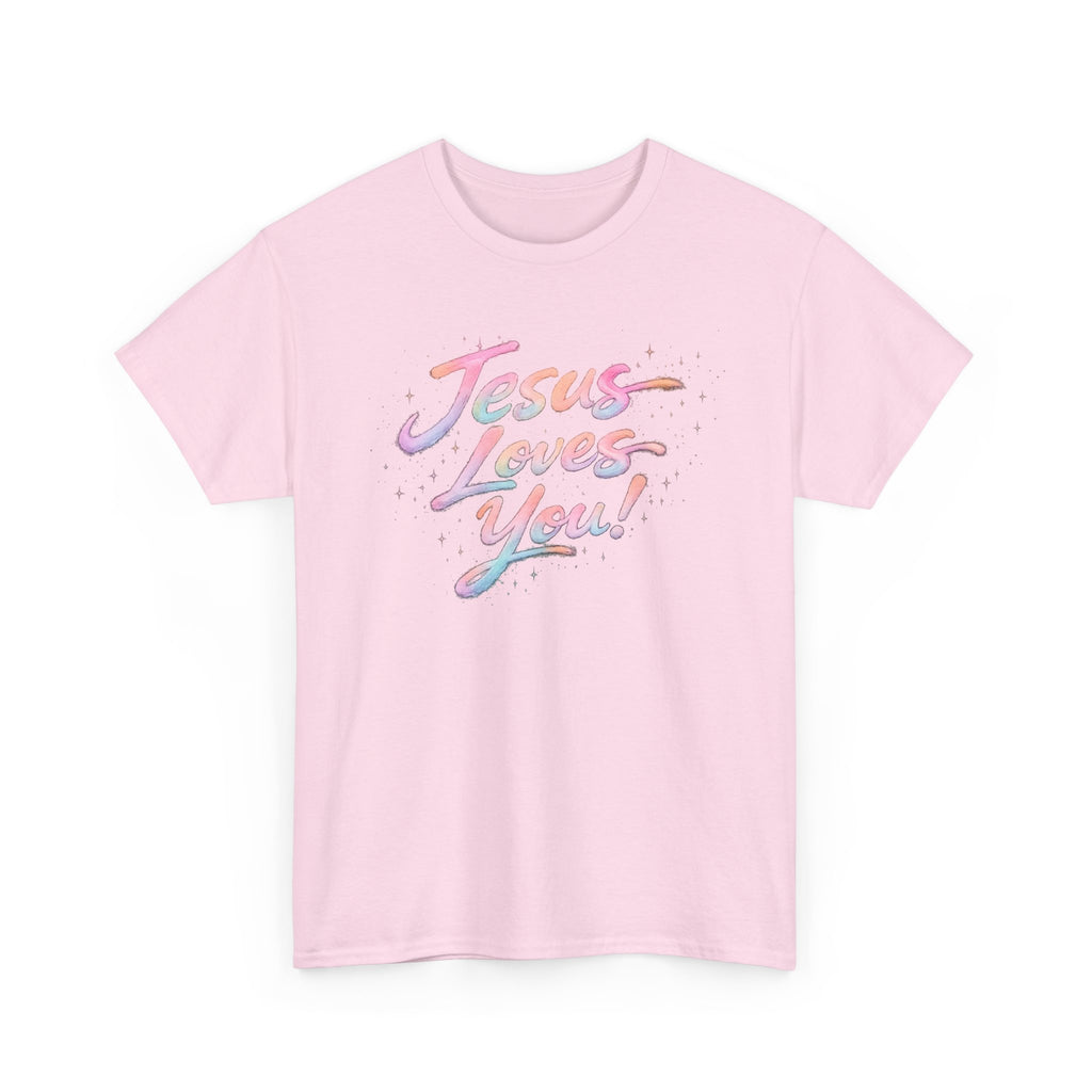 Jesus Loves You Retro Christian T-Shirt | Inspirational Faith Graphic Tee | Unisex Heavy Cotton Shirt