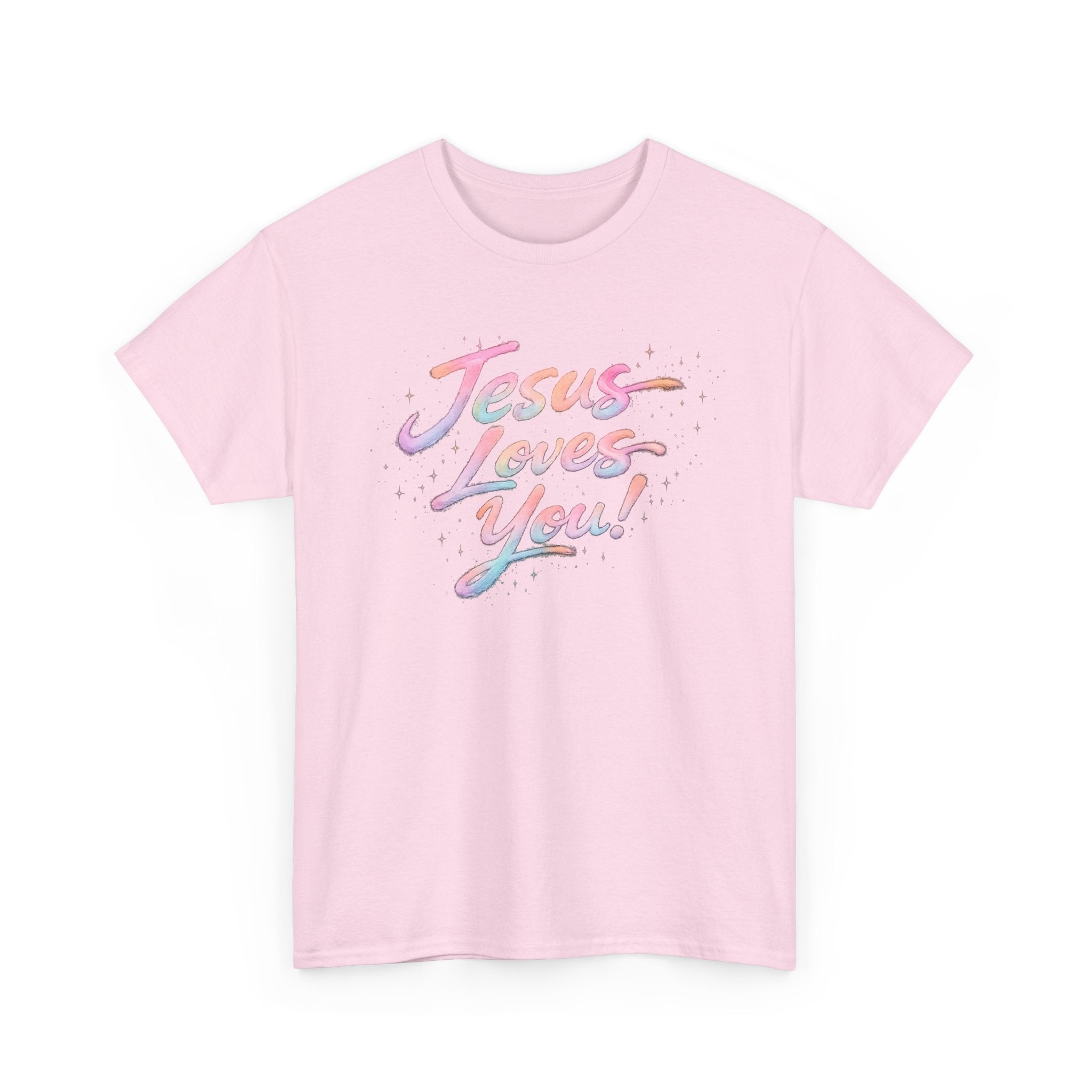 Jesus Loves You Retro Christian T-Shirt | Inspirational Faith Graphic Tee | Unisex Heavy Cotton Shirt