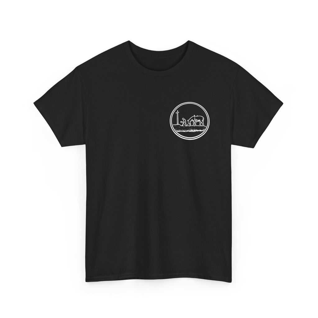 A Man Kneeling at the Cross Tee