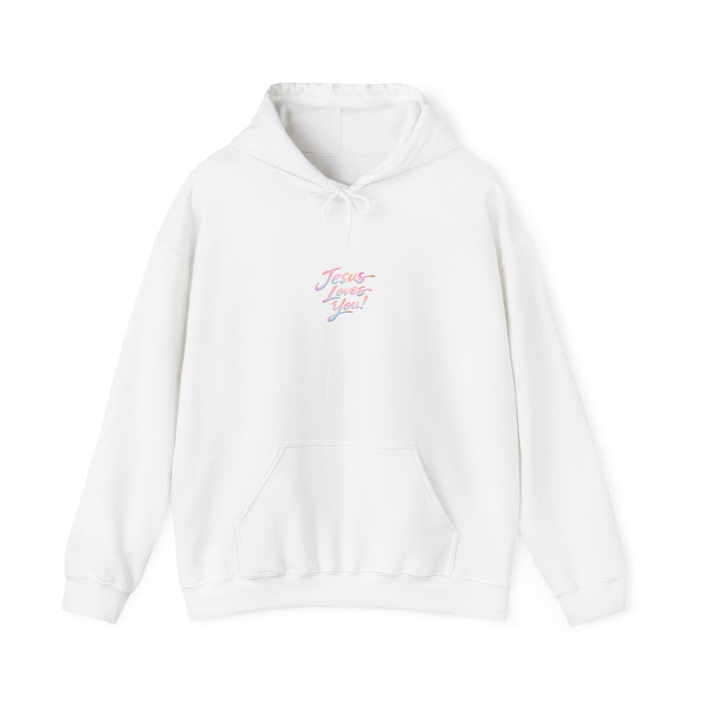 Jesus Loves You Hoodie | Hand-Drawn Christian Faith Tee