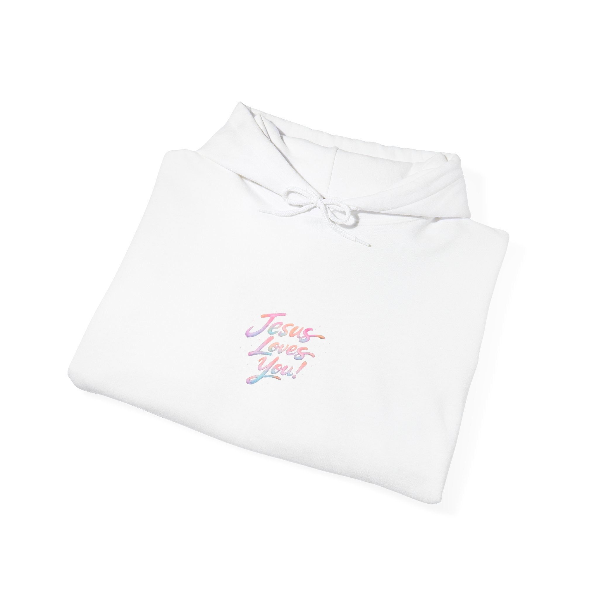Jesus Loves You Hoodie | Hand-Drawn Christian Faith Tee