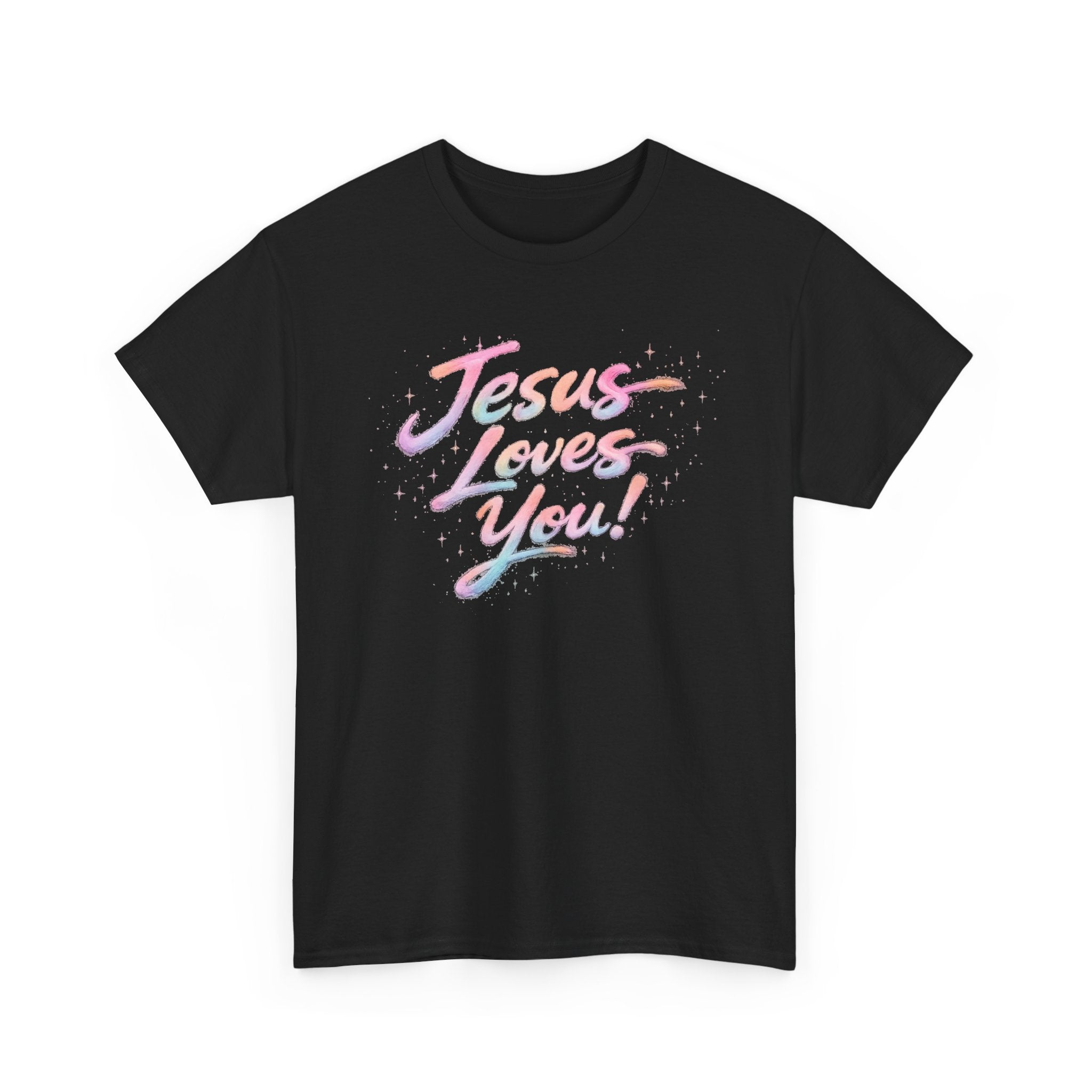 Jesus Loves You Retro Christian T-Shirt | Inspirational Faith Graphic Tee | Unisex Heavy Cotton Shirt