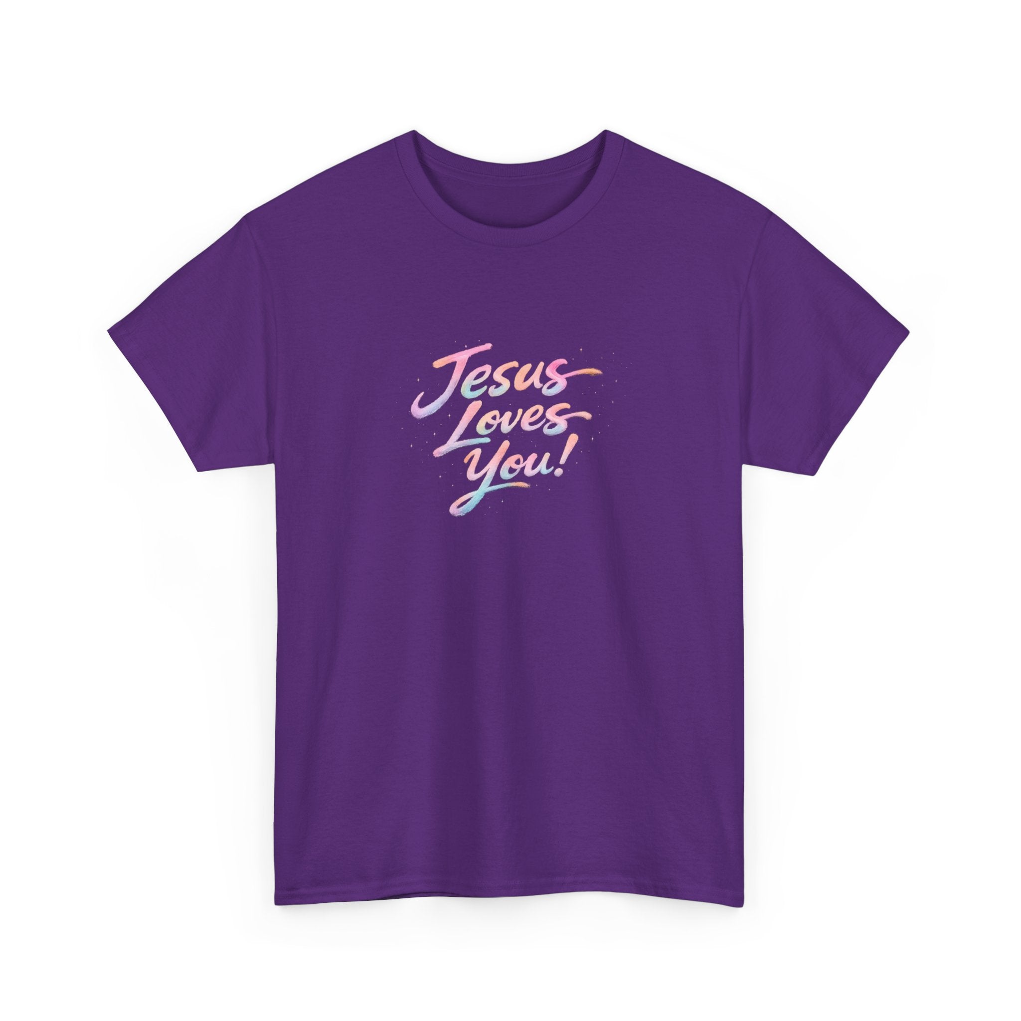 Jesus Loves You Retro Christian T-Shirt | Inspirational Faith Graphic Tee | Unisex Heavy Cotton Shirt